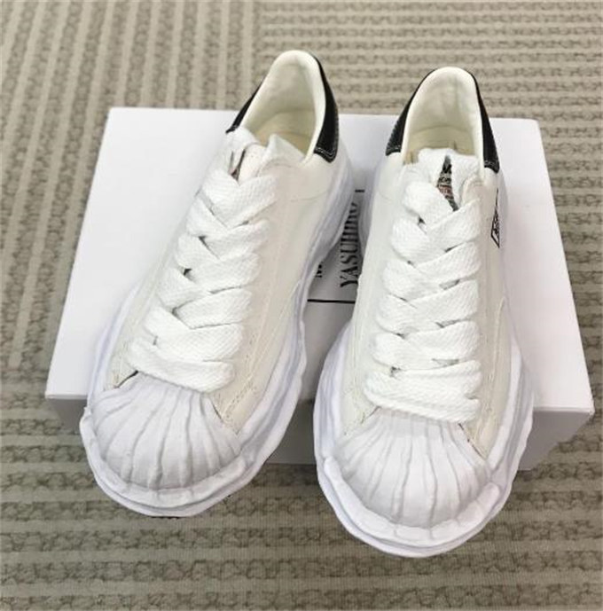 메종 미하라 야스히로 블레이키 OG 솔 캔버스 로우탑 스니커즈 화이트 A08FW735-WHITE photo review