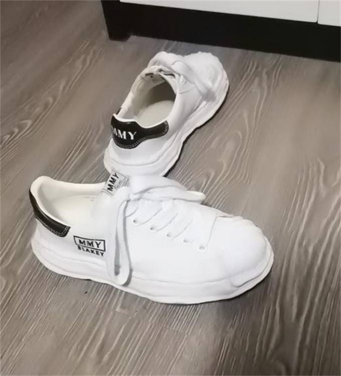 메종 미하라 야스히로 블레이키 OG 솔 캔버스 로우탑 스니커즈 화이트 A08FW735-WHITE photo review