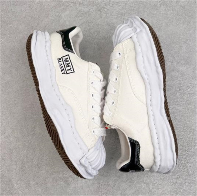 메종 미하라 야스히로 블레이키 OG 솔 캔버스 로우탑 스니커즈 화이트 A08FW735-WHITE photo review